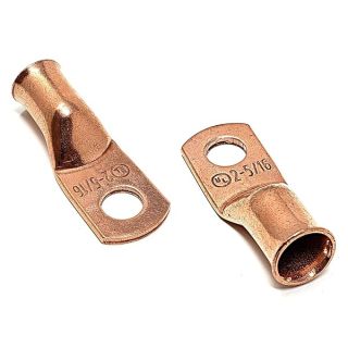 10 pcs WNI 2 Gauge x 5/16 Pure Copper Battery Welding Cable Lug Connector Ring Terminals