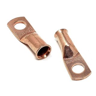 10 pcs WNI 4 Gauge x 5/16 Pure Copper Battery Welding Cable Lug Connector Ring Terminals