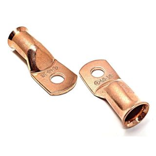 10 pcs WNI 4/0 Gauge x 3/8 Pure Copper Battery Welding Cable Lug Connector Ring Terminals