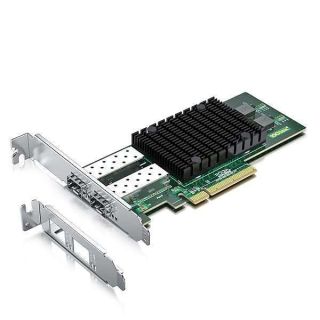 10Gtek 10Gb PCI-E NIC Network Card, Dual SFP+ Port, with Original Intel X710-BM2, PCI Express Ethernet LAN Adapter Support Windows Server/Windows/Linux/ESX, Compare to Intel X710-DA2