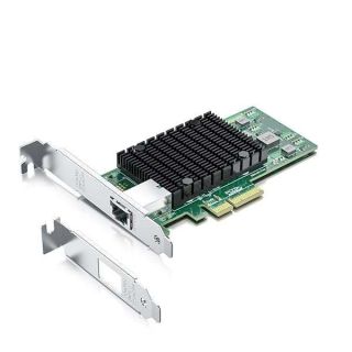 10Gtek 10Gb PCI-E NIC Network Card, Single Copper RJ45 Port, with Intel X550-AT2 Controller, PCI Express Ethernet LAN Adapter Support Windows Server/Linux/ESX, Compare to Intel X550-T1