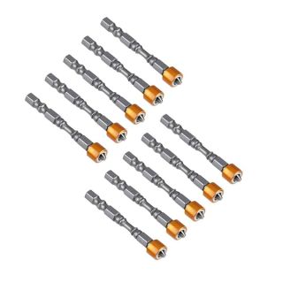 10Pcs Drywall Screwdriver Bits Set, PH2 Hex Shank Magnetic Anti Slip 65mm with S2 Chrome Steel for Plasterboard Screw