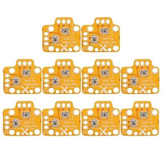 10pcs Controller 3D Thumb Stick Drift Fix Mod, Universal Gamepad Joystick Drift Repair Board for, , S, X Controller, Gold