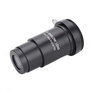 1.25 Inch Barlow Lens,5X Magnification Aluminum Alloy Multi-Coated Optical Barlow Lens with M42 x 0.75mm Thread,for 31.7mm Astronomical Telescope Eyepiece