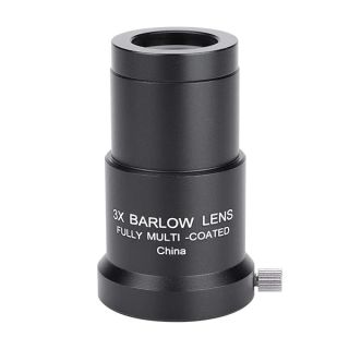 1.25-inch 3X Lens Optical Glass Multi Coated Wide View Telescope Monocular Eyepiece Lens for Standard Telescope Astronomy Eyepiece