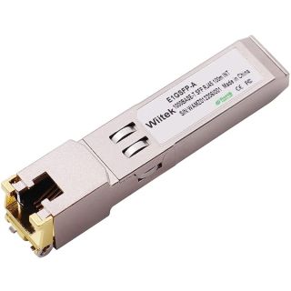 1.25G SFP-T, 10/100/1000BASE-T Gigabit Copper SFP, Wiitek SFP to RJ45 Transceivers 100m, Compatible for Intel E1GSFP-A Ethernet SFP RJ45 Copper Module