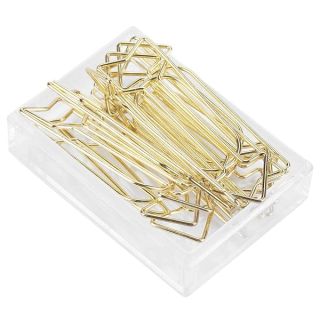 12Pcs Gold Paper Clips Large Paperclips MetalClips School Office Supplies Document Organization