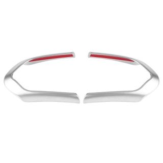 2 PCS Carbon Fiber Steering Wheel Trim for BMW F20 F22 F30 F32 F10 F06 F15 F16 - Chrome Decoration Frame