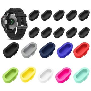 20 Pack Miimall Charger Port Protectors for Garmin Forerunner 965/265/265S, Fenix 7, Instinct, Venu - Silicone Anti-Dust Caps