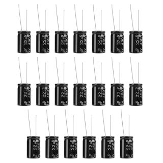 20pcs 450V 22uf 105 Long Leads Axial Electrolytic Polarized Capacitor Kit for Industrial Electrical