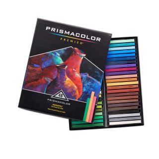 Prismacolor Premier Nupastel Firm Pastel Color Sticks, Adult Coloring, 48 Pack