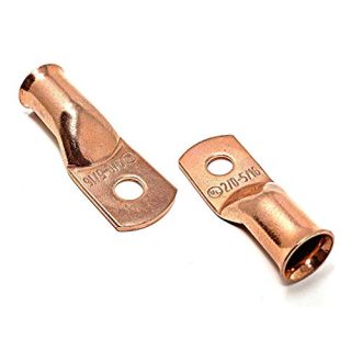 25 pcs WNI 2/0 Gauge x 5/16 Pure Copper Battery Welding Cable Lug Connector Ring Terminals