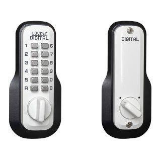 Lockey USA M210WH Mechanical, Keyless Deadbolt, White