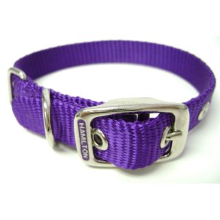 Hamilton 5/8-Inch by 16-Inch Single Thick Nylon Deluxe Dog Collar, Purple