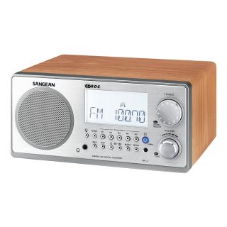 Sangean WR-2 AM / FM-RBDS Wooden Cabinet Digital Tuning Radio (Walnut)