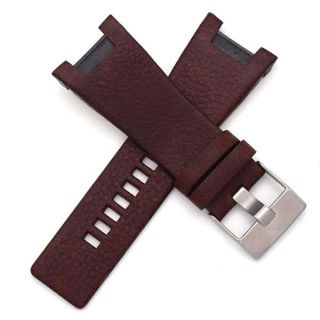 32mm Genuine Leather Watch Strap Band Fits for Diesel DZ1430 DZ1215 DZ1453 DZ1273 DZ4246 DZ1216 (Light Brown)