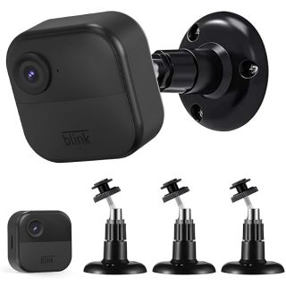 3rd & 4th Gen Blink Outdoor Camera Mounts - 3PCS Adjustable Wall Bracket for Indoor & Outdoor Security (Black)