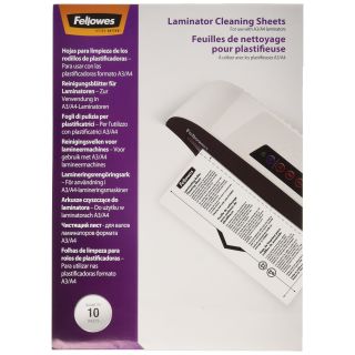 Fellowes A4 Laminator Cleaning Sheets,White,(Pack of 10)