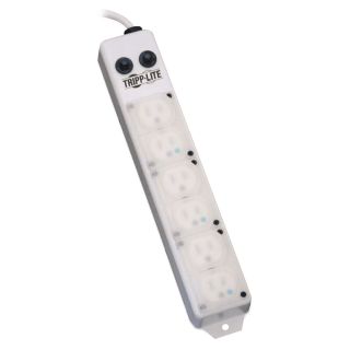 Tripp Lite Safe-IT Power Strip 6 Outlet UL 1363A Patient-Care Vicinity White PS-615-HG-OEM