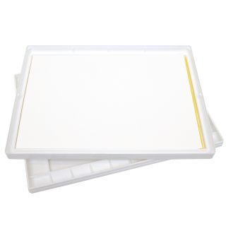 Masterson Sta-Wet Super Pro Palette, 11.5in x 15.5in Wet Palette, Doubles as a 32 Well Watercolor Palette, Keeps Wet Paint Fresh for Days, Made in USA