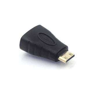 VCE Mini HDMI to HDMI Adapter, 4K HDMI Female to Mini HDMI Male Adapter, Gold Plated Connector Compatible with Raspberry Pi, Camera, Camcorder, DSLR, Tablet, Video Card