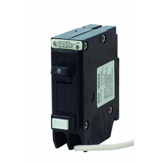 Eaton Corporation GFCB115CS Single Pole Ground Fault Interrupter Circuit Breaker, 120V, 15-Amp