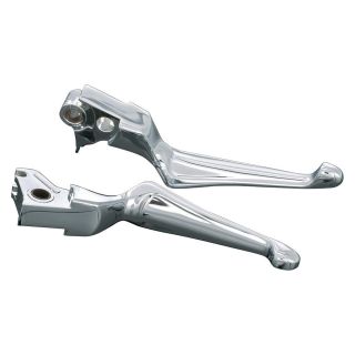 Kuryakyn 1038 Motorcycle Handlebar Accessory: Boss Blades Clutch and Brake Trigger Levers for 1996-2017 Harley-Davidson Motorcycles with Cable Clutch, Chrome, 1 Pair