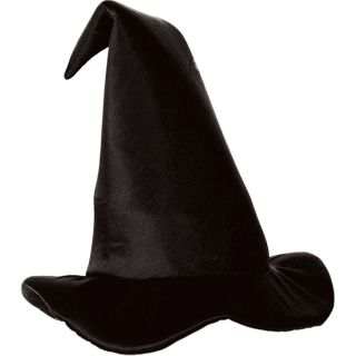 Satin-Soft Black Witch Hat