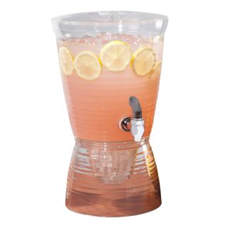 CreativeWare 1.5-Gallon Bark Beverage Dispenser, 1.5 Gallon, Clear