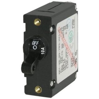 Blue Sea Systems 7204 AC/DC Single Pole Magnetic World Circuit Breaker,Black