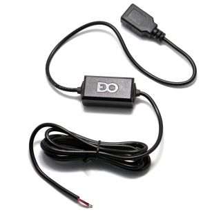 EDO Tech Hardwired Cable Car Charger Kit for 5V Female USB A Power Port for GPS SiriusXM Radio Dash Cam DVR