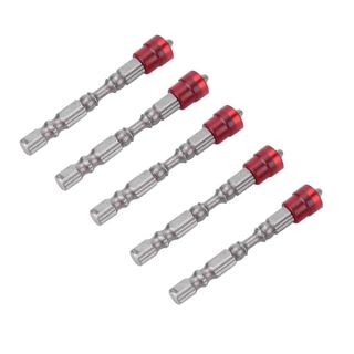 5pcs Screwdriver Bits Set Steel Magnetic Cross Head Screwdriver Bits 1/4inch Shankfor Drywall Screws(red)