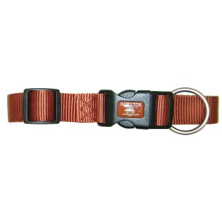 Hamilton Adjustable Dog Collar with Brushed Hardware