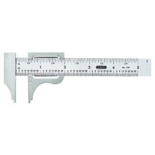 General Tools Slide Caliper #729, 16th and 32nd Graduation, 0 to 4-Inch Range, Inside and Outside Measurement