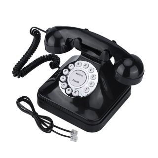 Vintage Landline Phone Retro Wire Landline Corded Telephone Old Fashioned Desk Telephone Replacement for Home and Office Decor