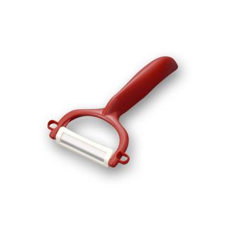 Kyocera Advanced Ceramic Horizontal Y Peeler, Red