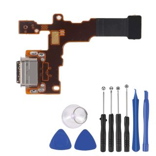 Replacement USB Charger Port Flex Cable with Microphone for LG Stylo 4 Q710AL Q710TS Q710MS Q710CS Q710US with Tools (for LG Stylo 4 Q710)