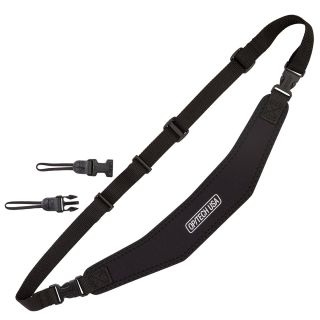 OP/TECH USA Utility Strap-Sling - Padded Neoprene Camera Sling Strap for Canon, Nikon, Sony, Fujifilm, DSLR & Mirrorless - Quick Disconnects & Control-Stretch System (Black)