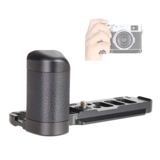 WEPOTO X100V Hand Grip Quick Release Plate L Bracket Compatible with Fujifilm X100V Camera,Aluminium Leather-1011