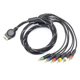 6FT/1.8M PS3 Component AV Cable, Premium High Resolution HDTV Multi Out Composite RCA Audio Video Cable for PS2 / PS3 / PS3 Slim Gaming Console