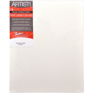 Buy Fredrix 5020 Red Label Stretched Canvas 14x18 Inches - Premium Quality White Canvas for Artists