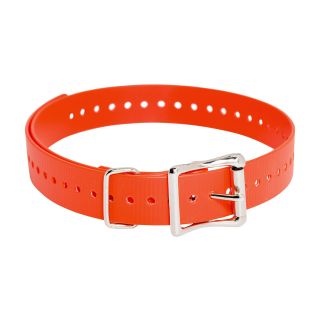 SportDOG Brand 1 Inch Collar Straps - Waterproof and Rustproof - Tightly Spaced Holes for Proper Fit - Orange