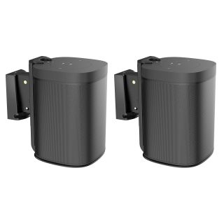 ynVISION.DESIGN Adjustable Wall Mount Bracket Compatible with Sonos One, One SL, and Play:1 Speaker | 2 Pack | (Black)