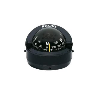 S-53 Ritchie Navigation Explorer Compass 2 3/4-Inch Dial with Surface Mount, Black