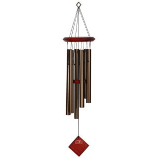 Woodstock Wind Chimes of Pluto Wind Chimes for Outside, 27" Bronze Small Light Sound Wind Chime Decor for Outdoor Garden, Patio, Porch, Encore Collection