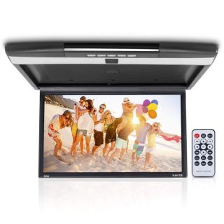 "17.3" Pyle Car Overhead Monitor - Flip Down LCD Screen with HDMI & IR Transmitter for Wireless Headphones - PLRV1725"