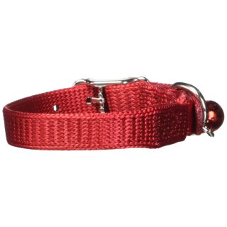 Hamilton Safety Cat Collar with Bell, Red, 3/8" Wide x 10" Long