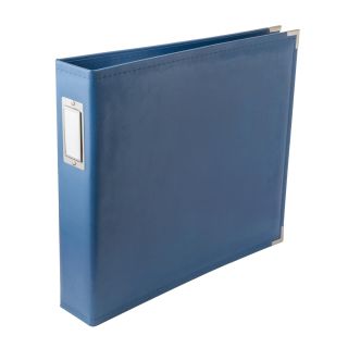 We R Memory Keepers 12x12 Photo Album Country Blue Protect Memories & Photos, Acid-free Faux Leather, Snag-free Rings, Includes 5 Page Protectors