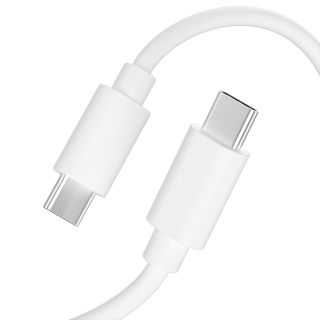 TalkWorks USB C to USB C Cable 10ft Android Phone Charger Heavy Duty PD Type C Fast Charging Power Delivery Cord for iPhone 15/Pro/Max, Samsung Galaxy S23/S22/S21,Apple MacBook,iPad Pro, Switch-White