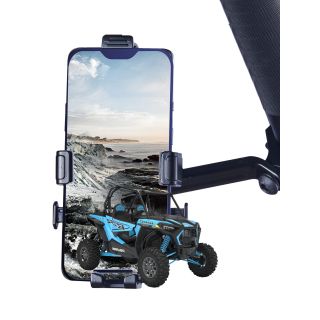 ZIDIYORUO UTV Phone Mount for 1.75"-2" Roll Cage | Aluminium Alloy Holder for Polaris RZR Can Am | Compatible with 4.7"-6.8" Smart Devices | Secure Attachment to UTV/SXS Roll Bar.